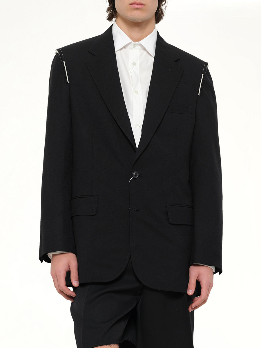 Deconstructed Jacket in Black