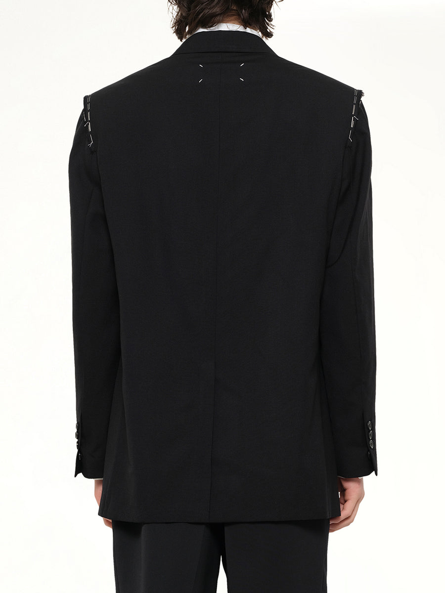 Deconstructed Jacket in Black