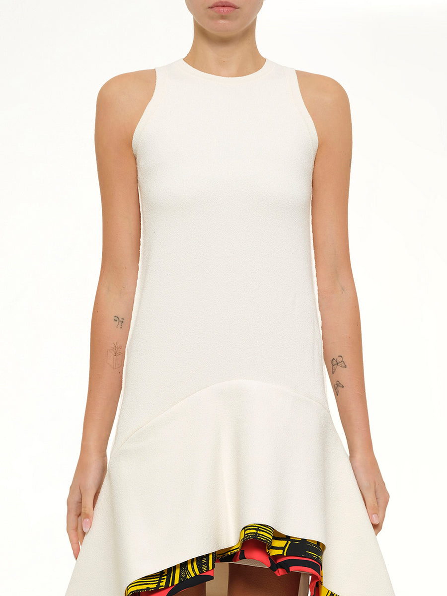 Dress in White/Multicolor