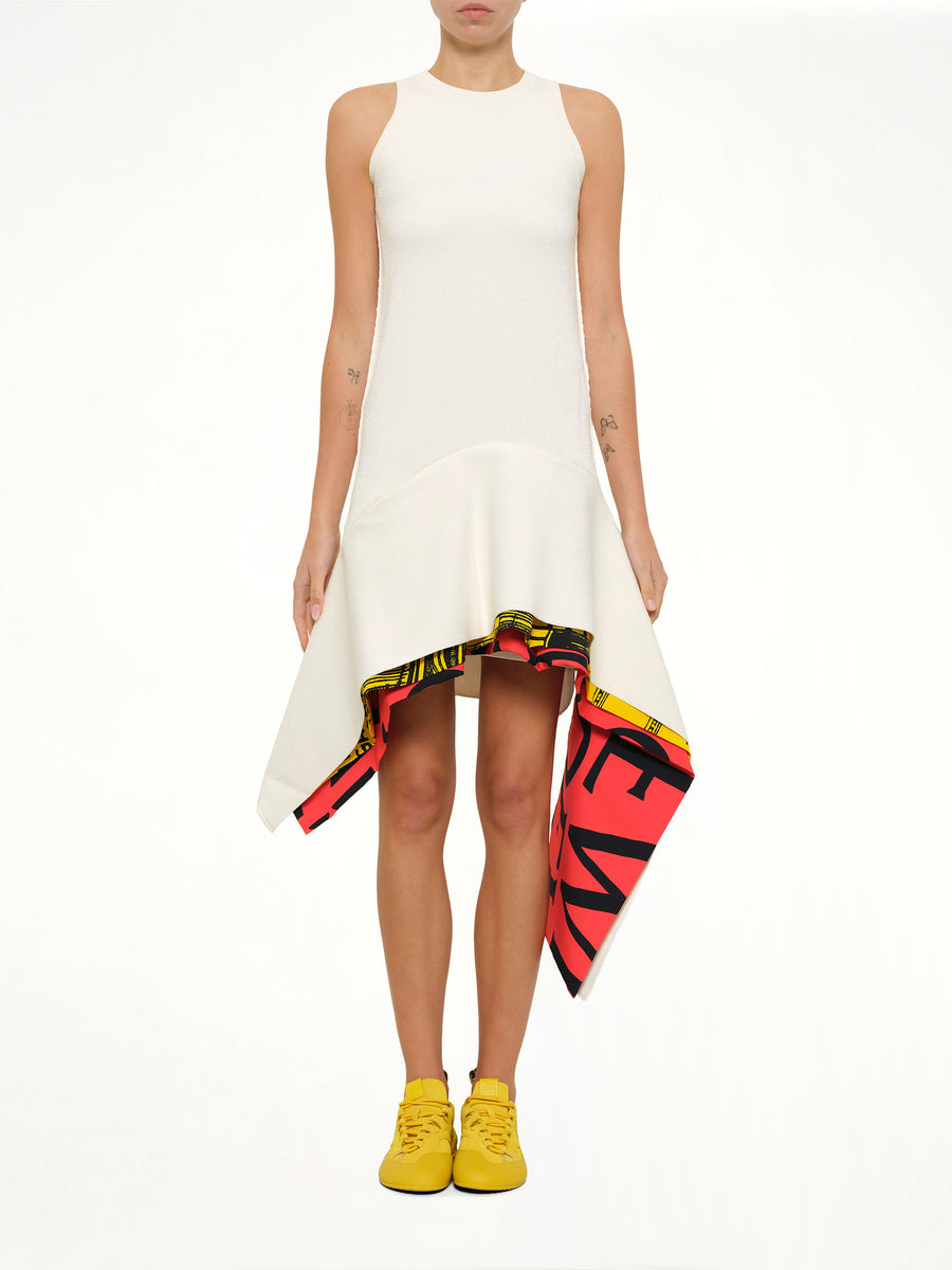 Dress in White/Multicolor