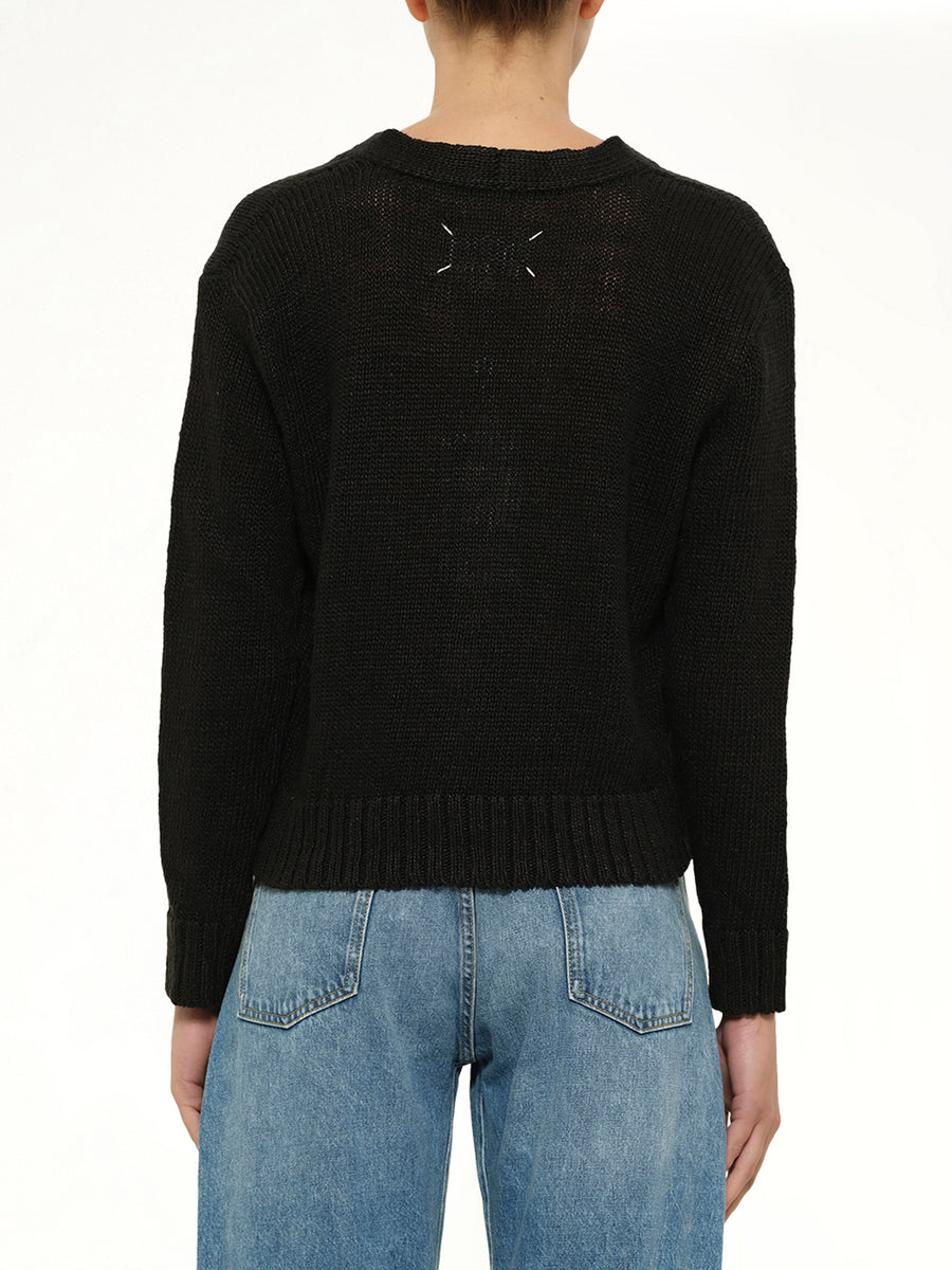 Hemp Cardigan in Black