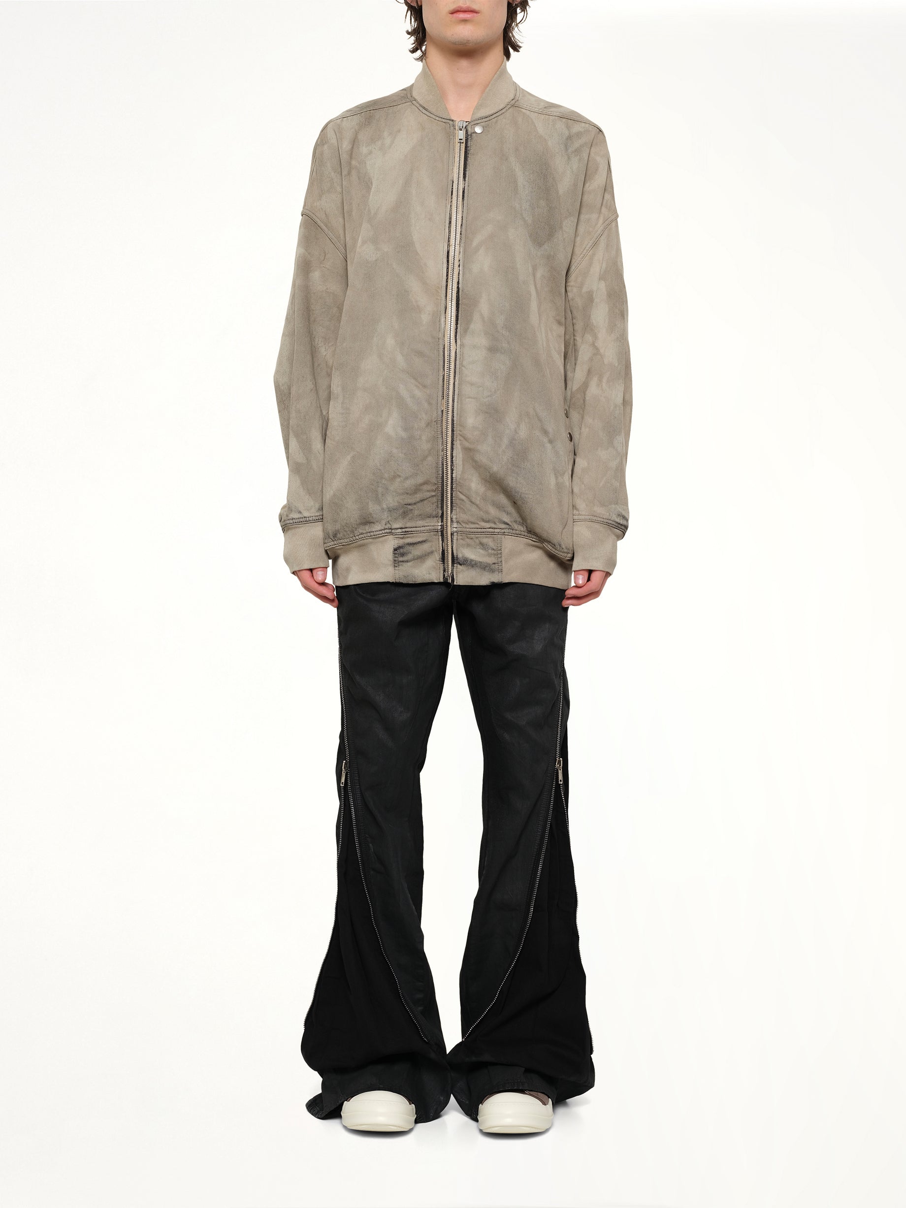 RICK OWENS DRKSHDW , 
, Jumbo Flight Jacket in Dust Model View from MARAIS