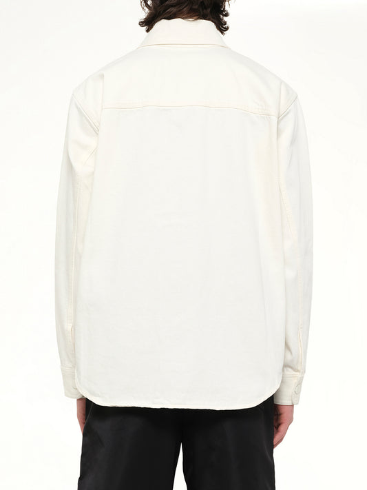 Knitted ADC Overshirt in Off White