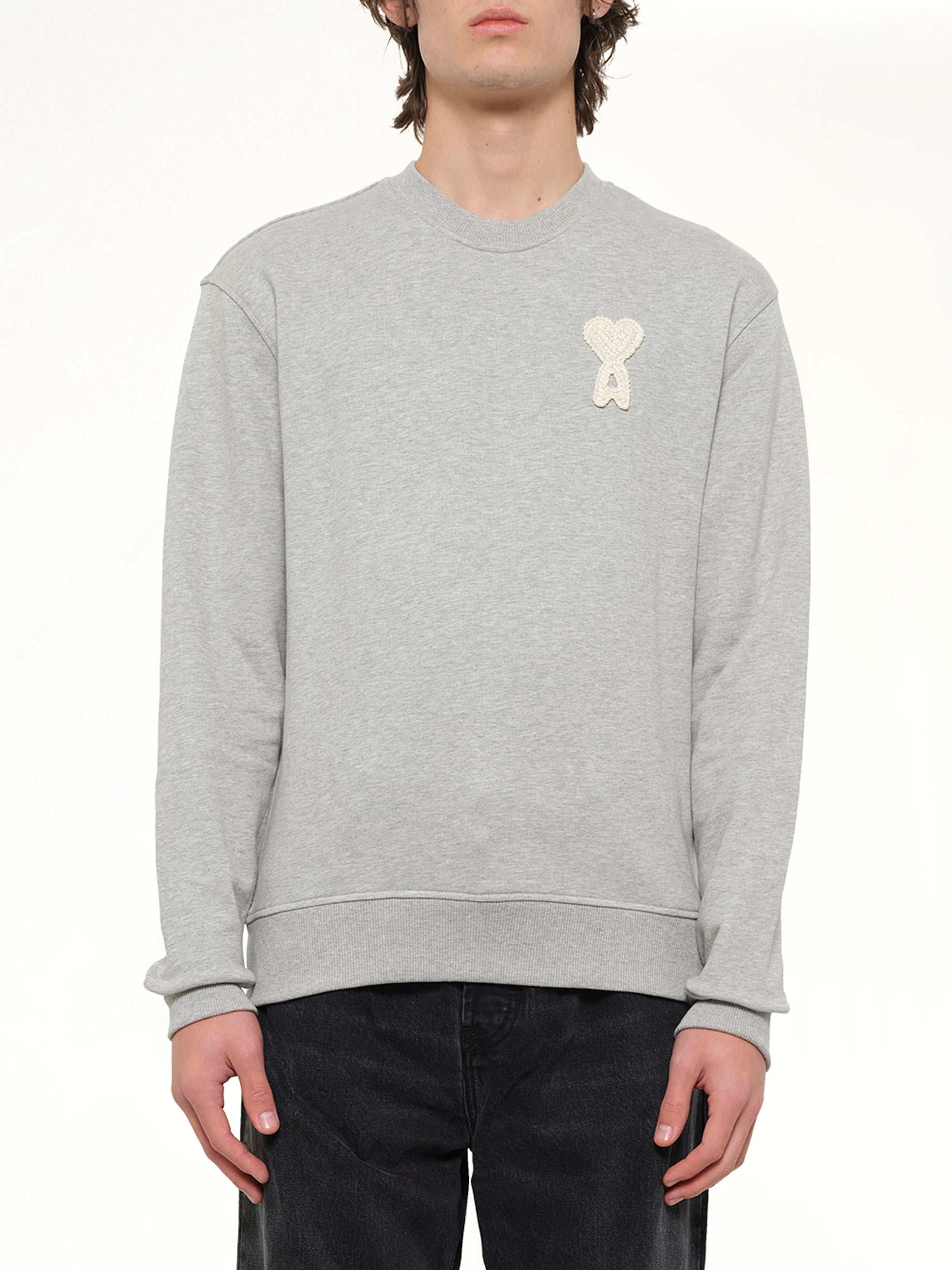 Knitted ADC Sweatshirt in Grey