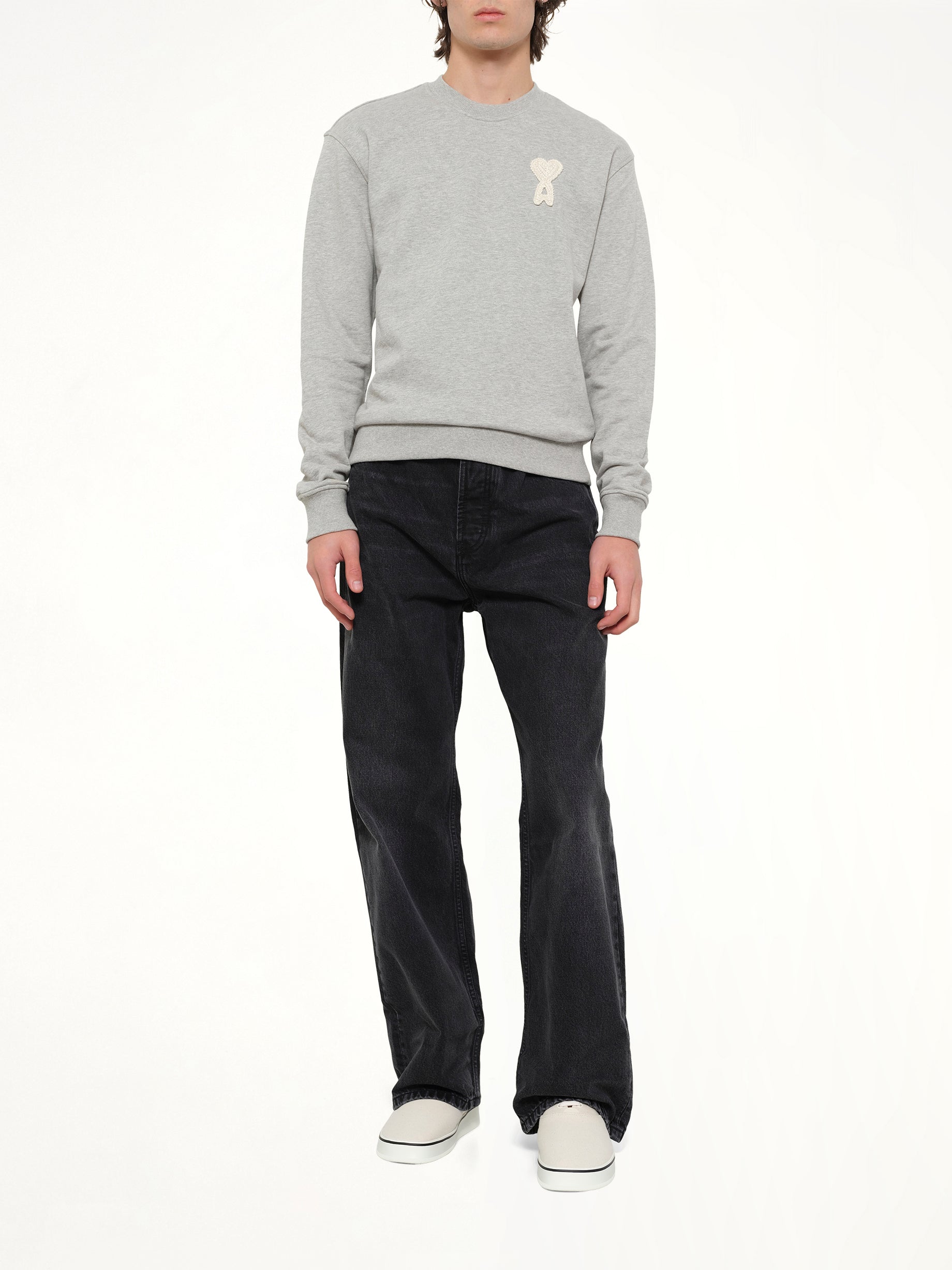 AMI PARIS Large Fit Jeans in Black Full Reference from MARAIS