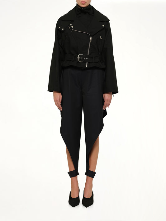 Layered Biker in Black