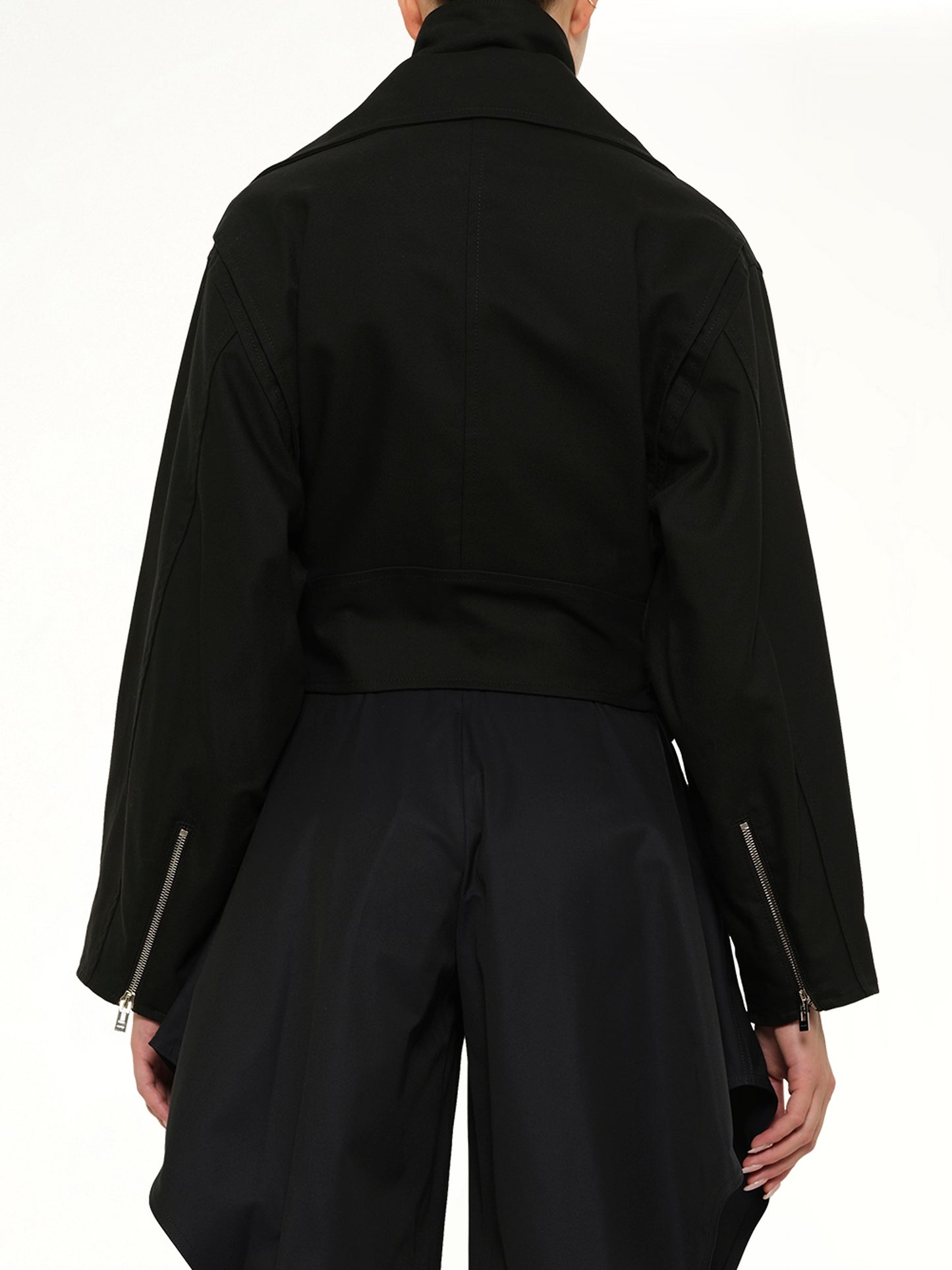 Layered Biker in Black