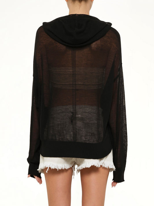 Light Hun Hoodie in Black