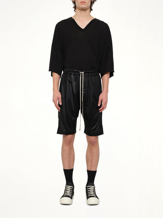 Light Wide Pusher Shorts in Black