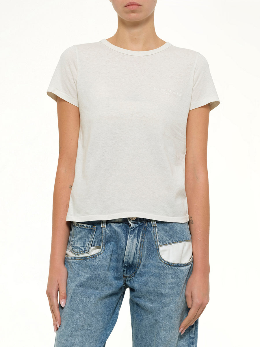 Logo Small T-Shirt in Vintage White