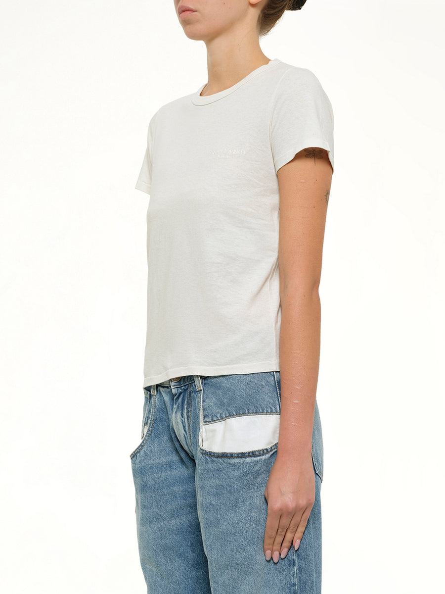 Logo Small T-Shirt in Vintage White
