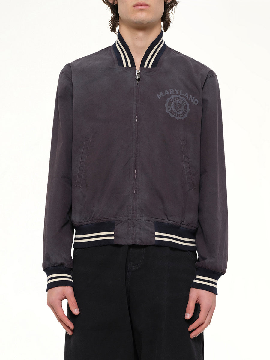 Maryland Bomber Jacket in Washed Black