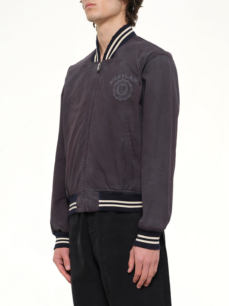 Maryland Bomber Jacket in Washed Black