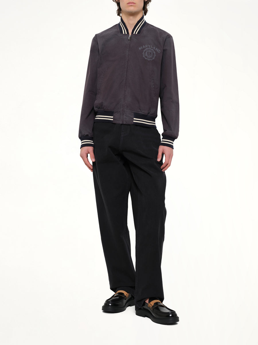 Maryland Bomber Jacket in Washed Black