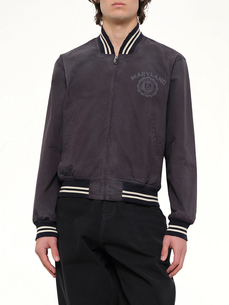 Maryland Bomber Jacket in Washed Black