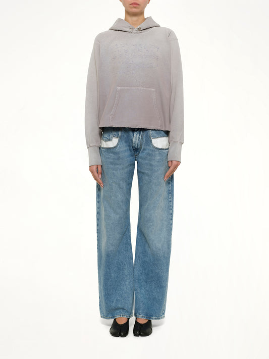 Number Hoodie in Dusty Pink