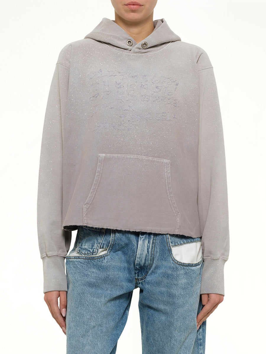 Number Hoodie in Dusty Pink