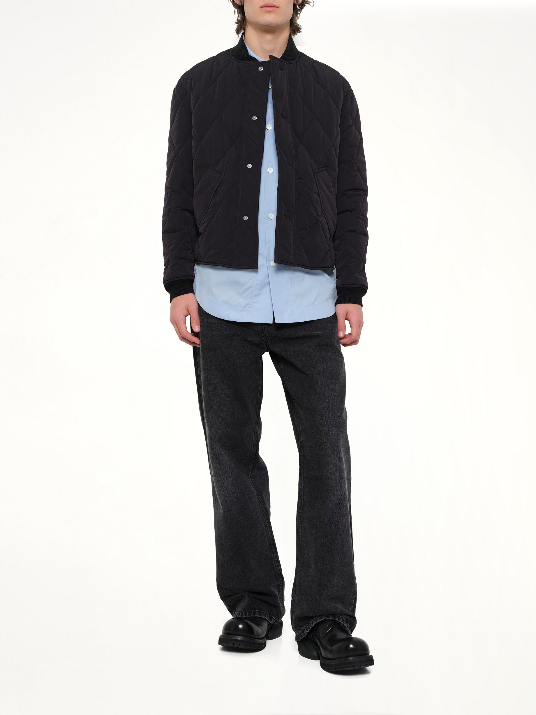 AMI PARIS Padded Jacket in Black Full Reference from MARAIS