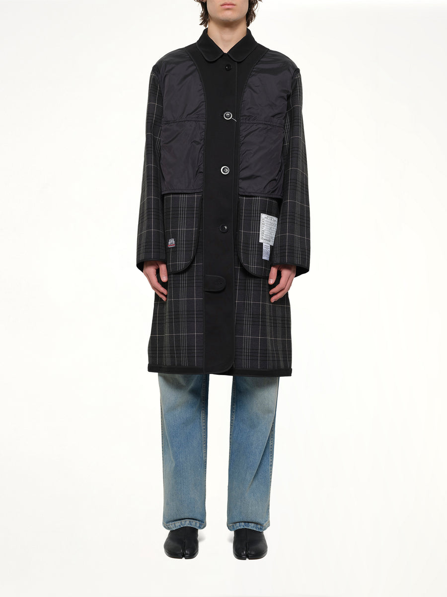 Reversible Coat in Black/Grey