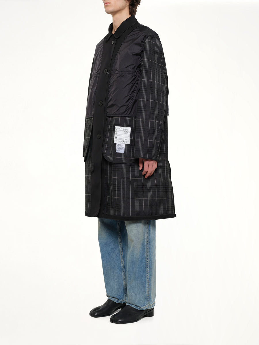 Reversible Coat in Black/Grey