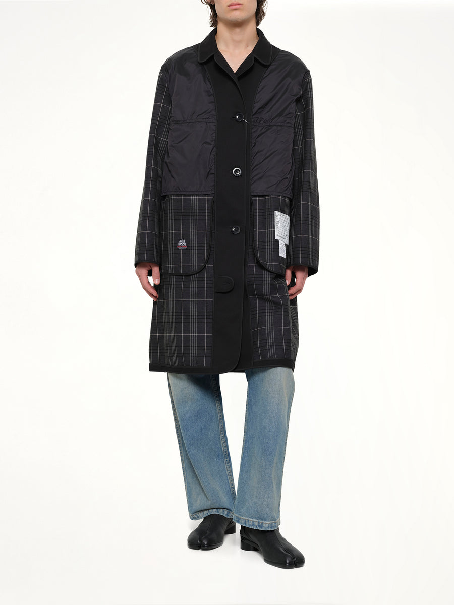 Reversible Coat in Black/Grey