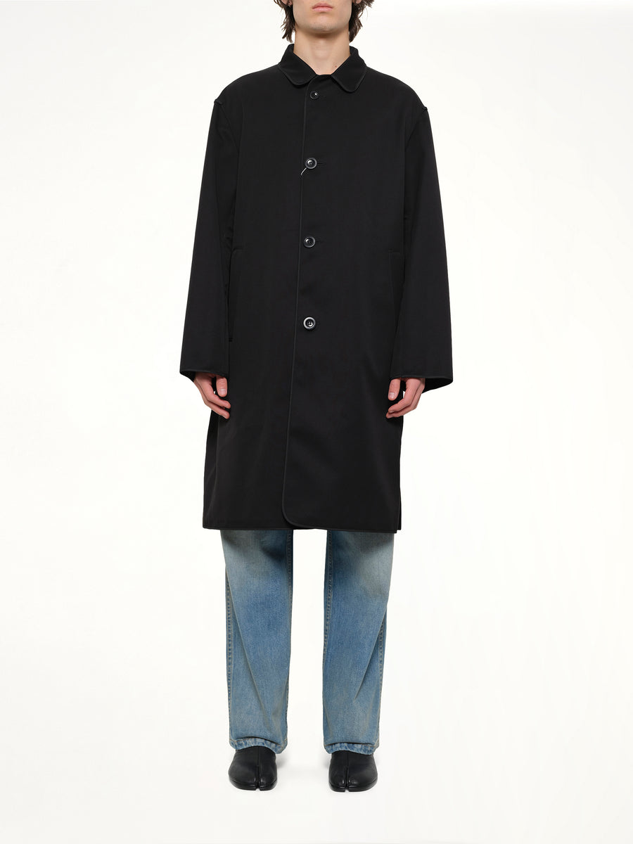 Reversible Coat in Black/Grey