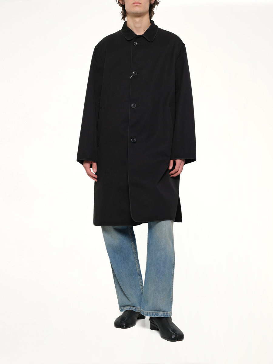 Reversible Coat in Black/Grey