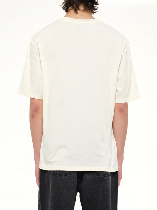 Small Embossed ADC T-Shirt in Cream