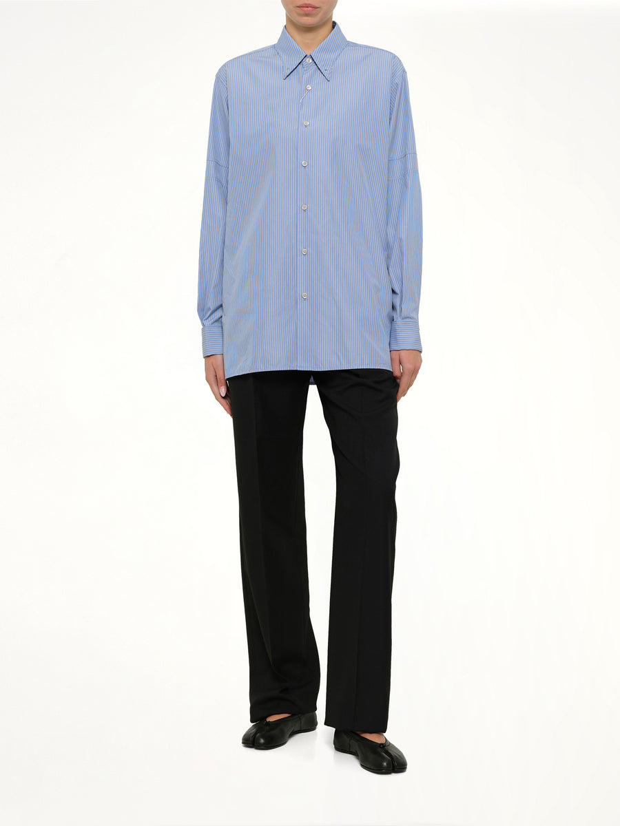 Stripe Shirt in Light Blue/Grey