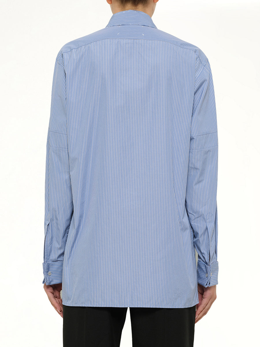 Stripe Shirt in Light Blue/Grey