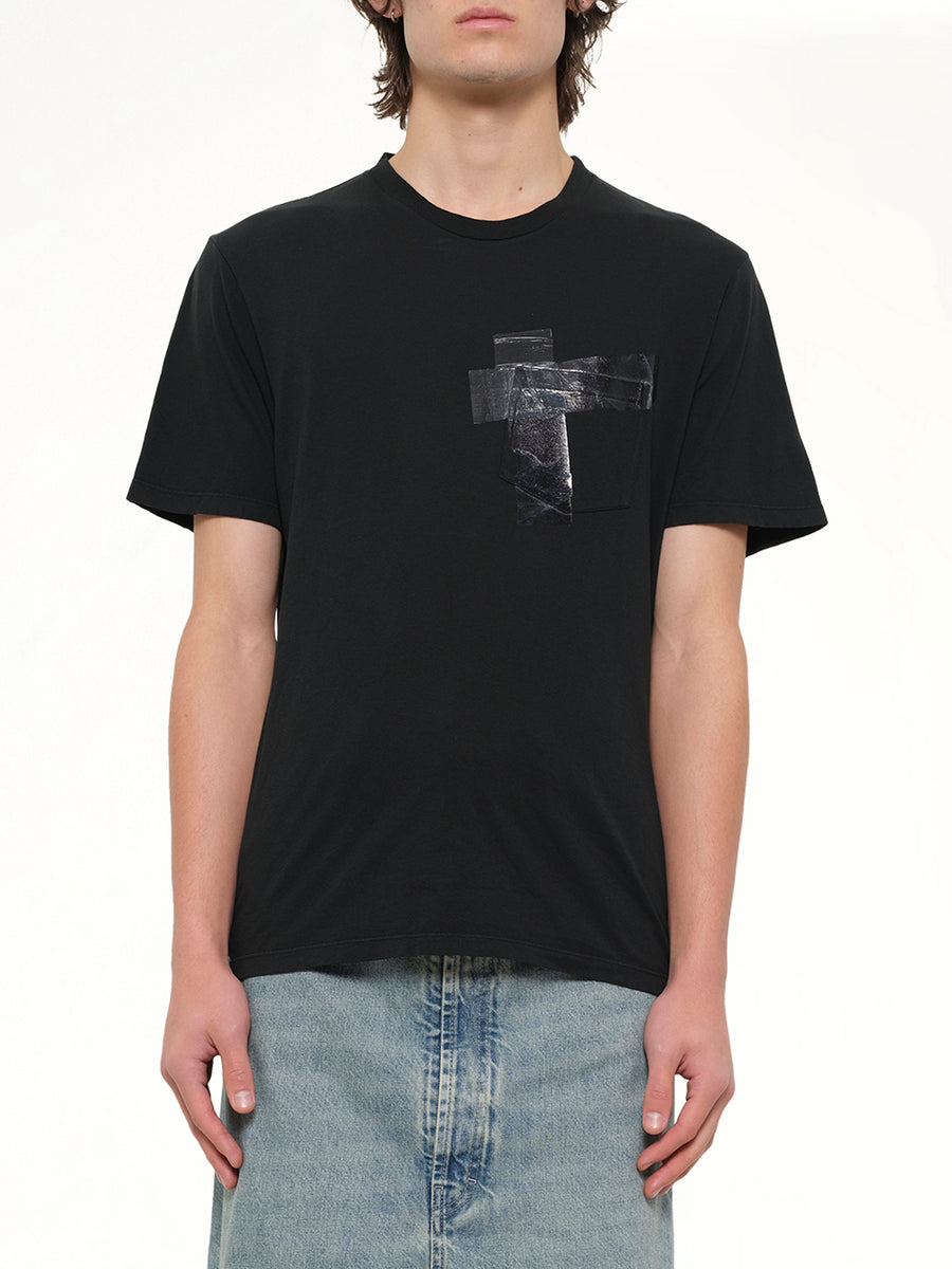 Tape T-Shirt in Vintage Black