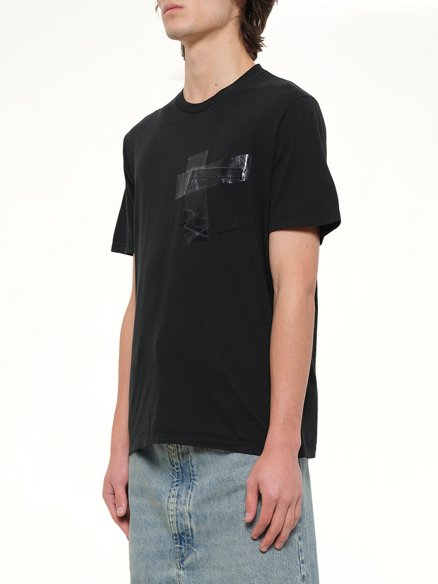 Tape T-Shirt in Vintage Black