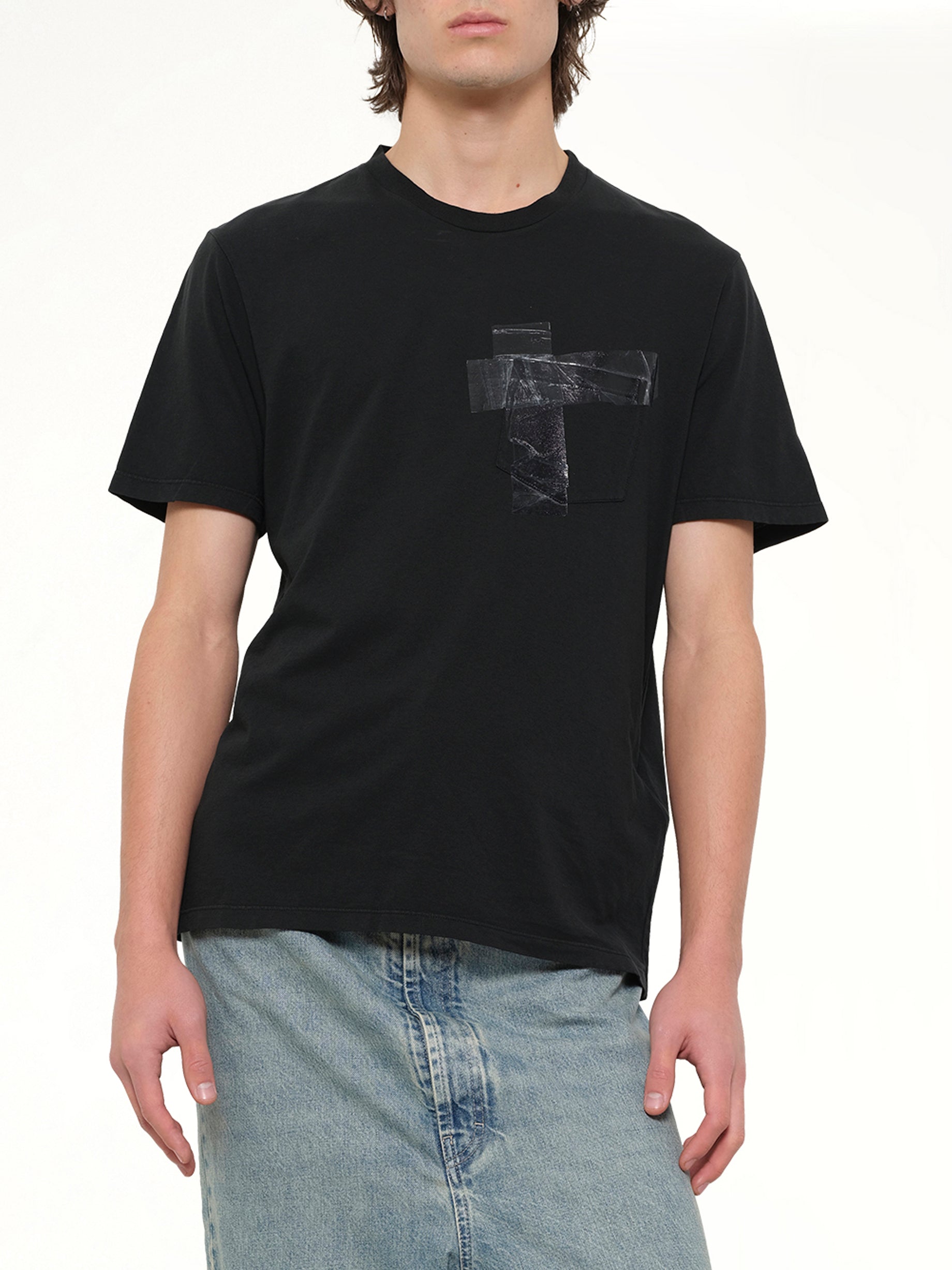 メゾン マルジェラ - ヴィンテージブラックのテープTシャツ | マレ