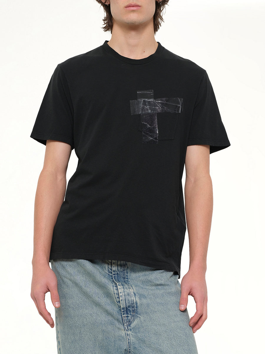 Tape T-Shirt in Vintage Black