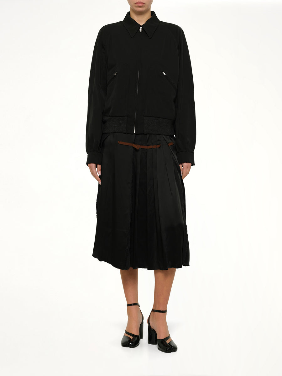 Wool Blouson in Black