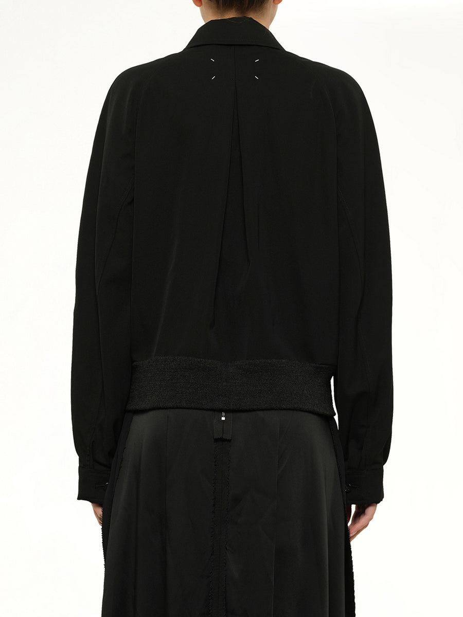 Wool Blouson in Black