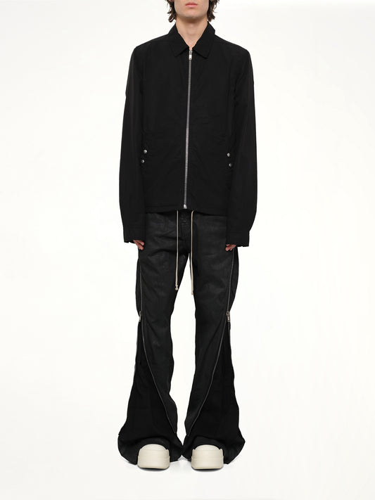Zipfront Jacket in Black