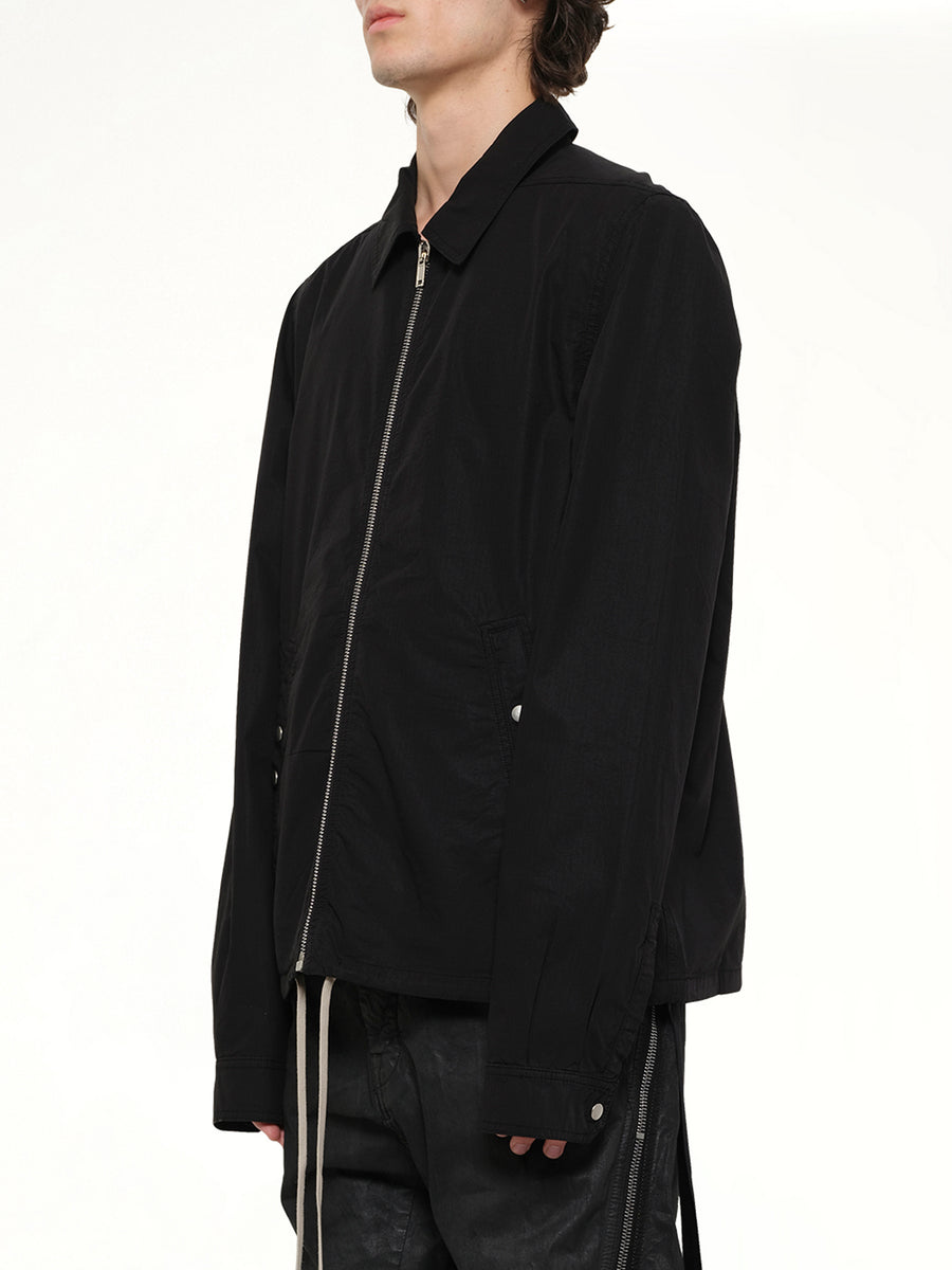 Zipfront Jacket in Black