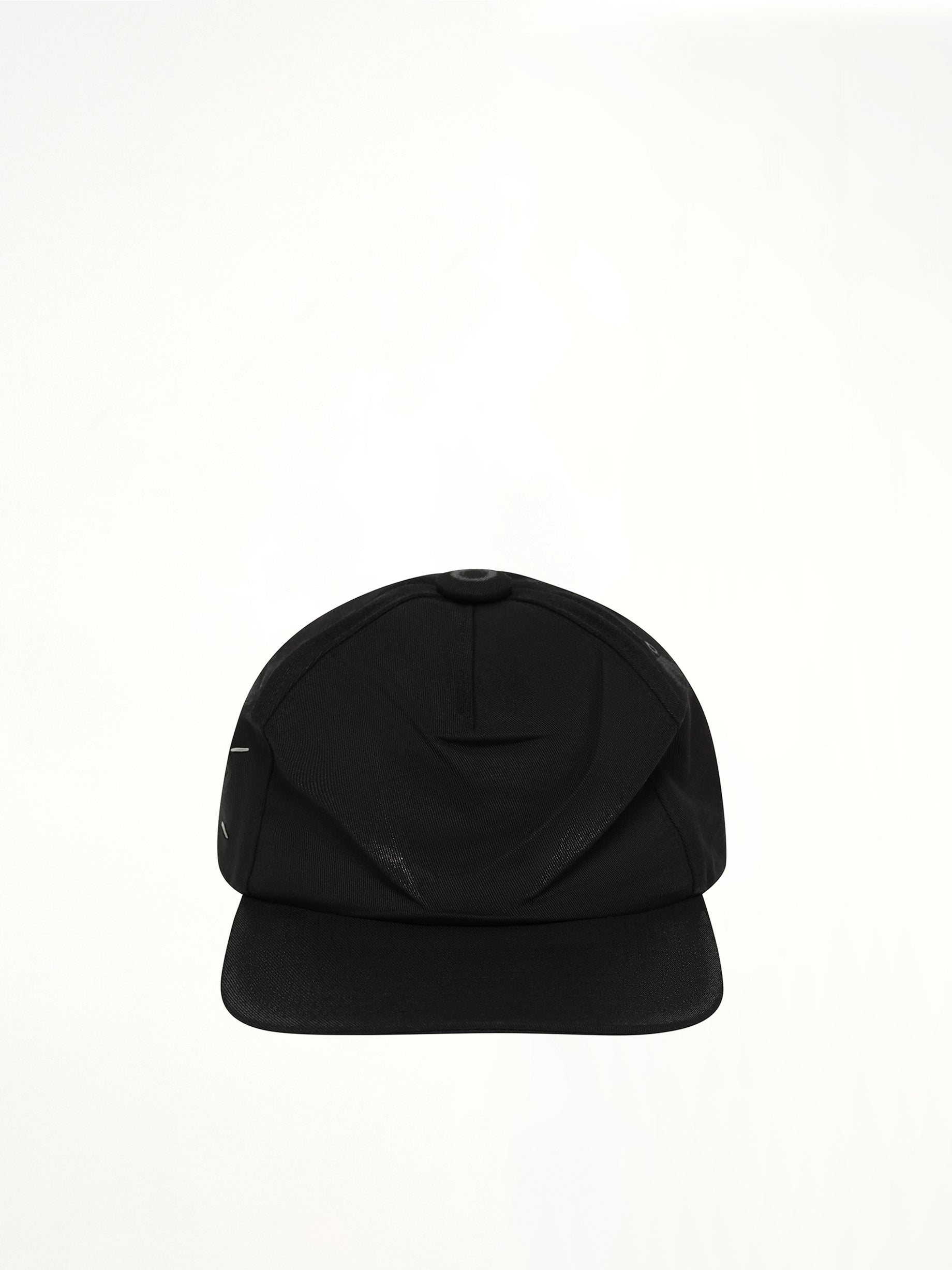 MAISON MARGIELA 4 Stitches Hat in Black Front View from MARAIS