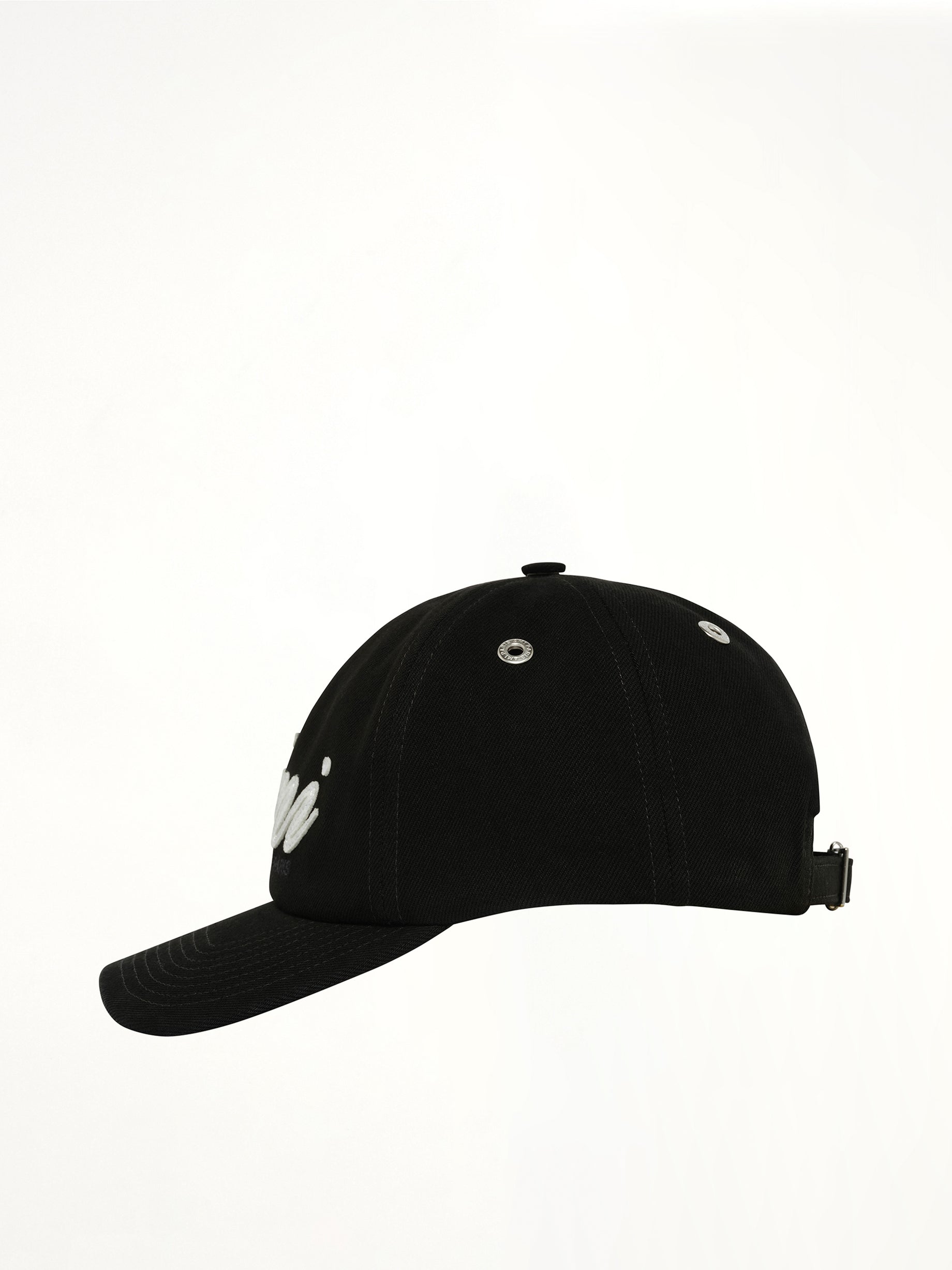 AMI PARIS Ami Felt Cap in Black Side View from MARAIS
