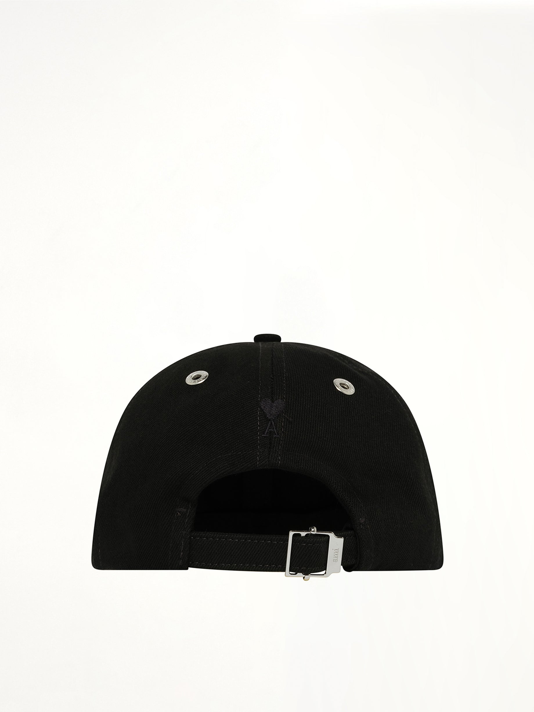 AMI PARIS Ami Felt Cap in Black Back View from MARAIS