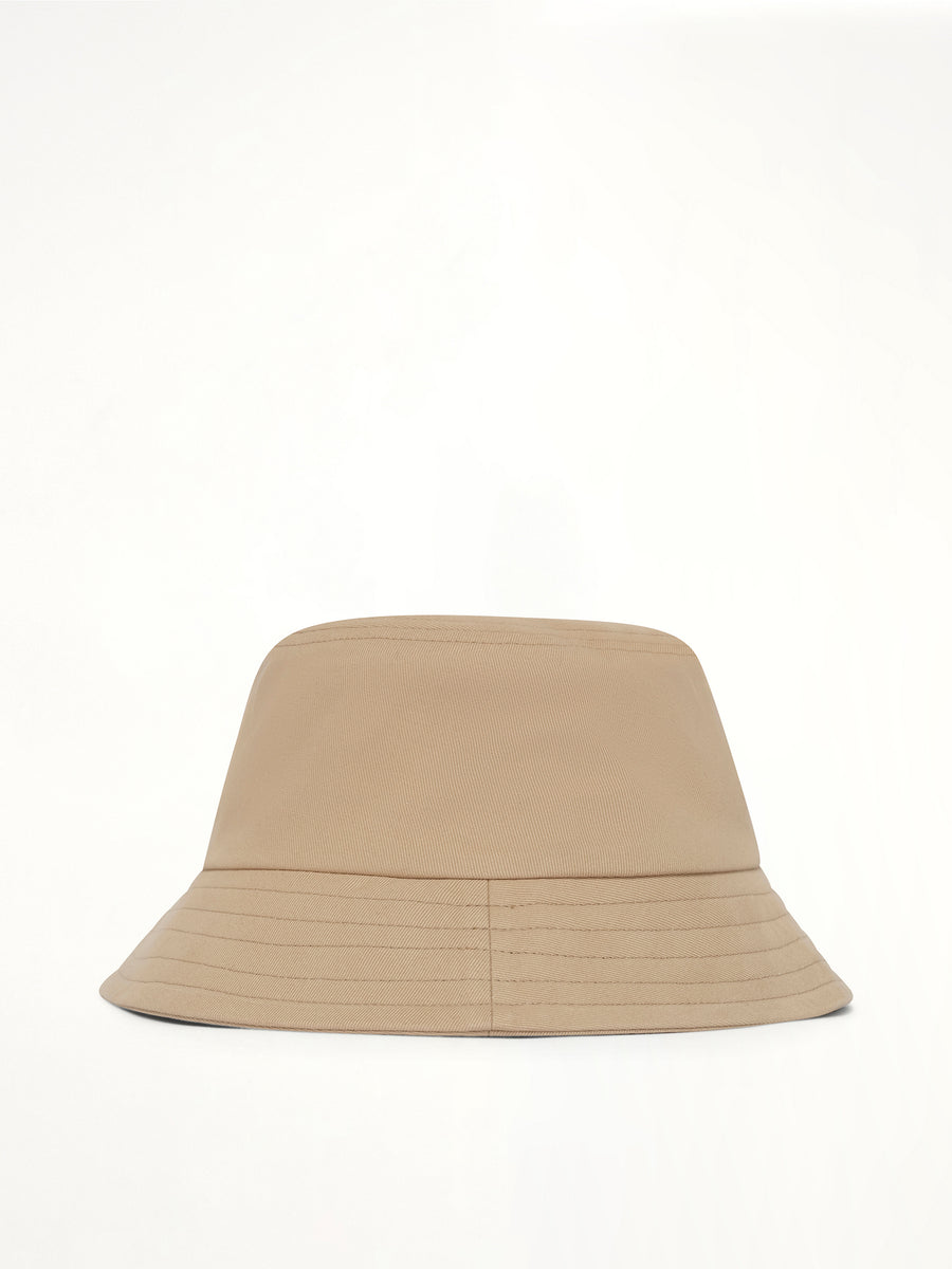 Black Ami De Coeur Bucket Hat in Beige Taupe