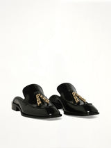 Edge Loafer Mule in Black