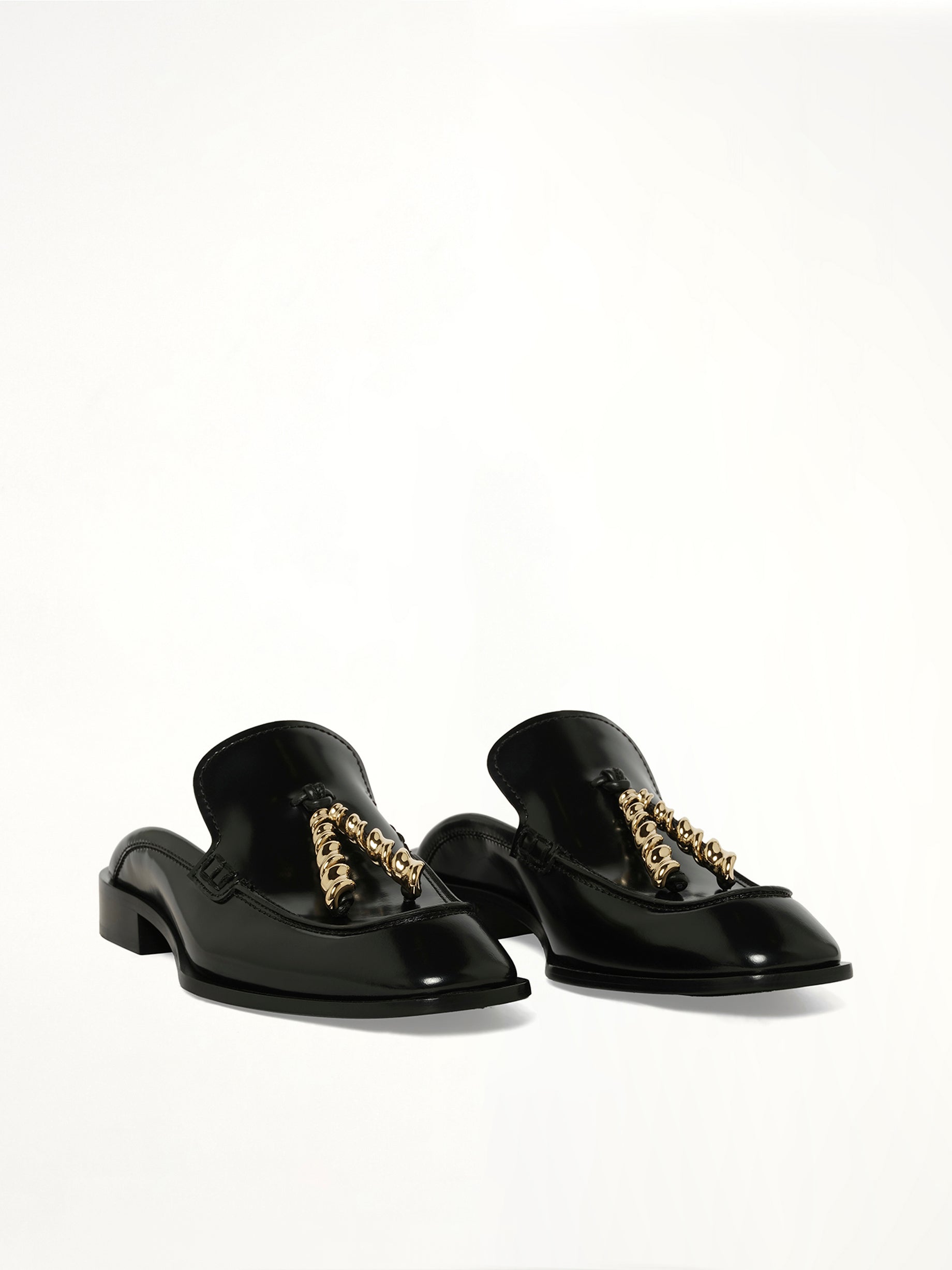 Edge Loafer Mule in Black