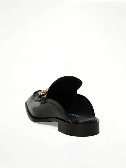 Edge Loafer Mule in Black