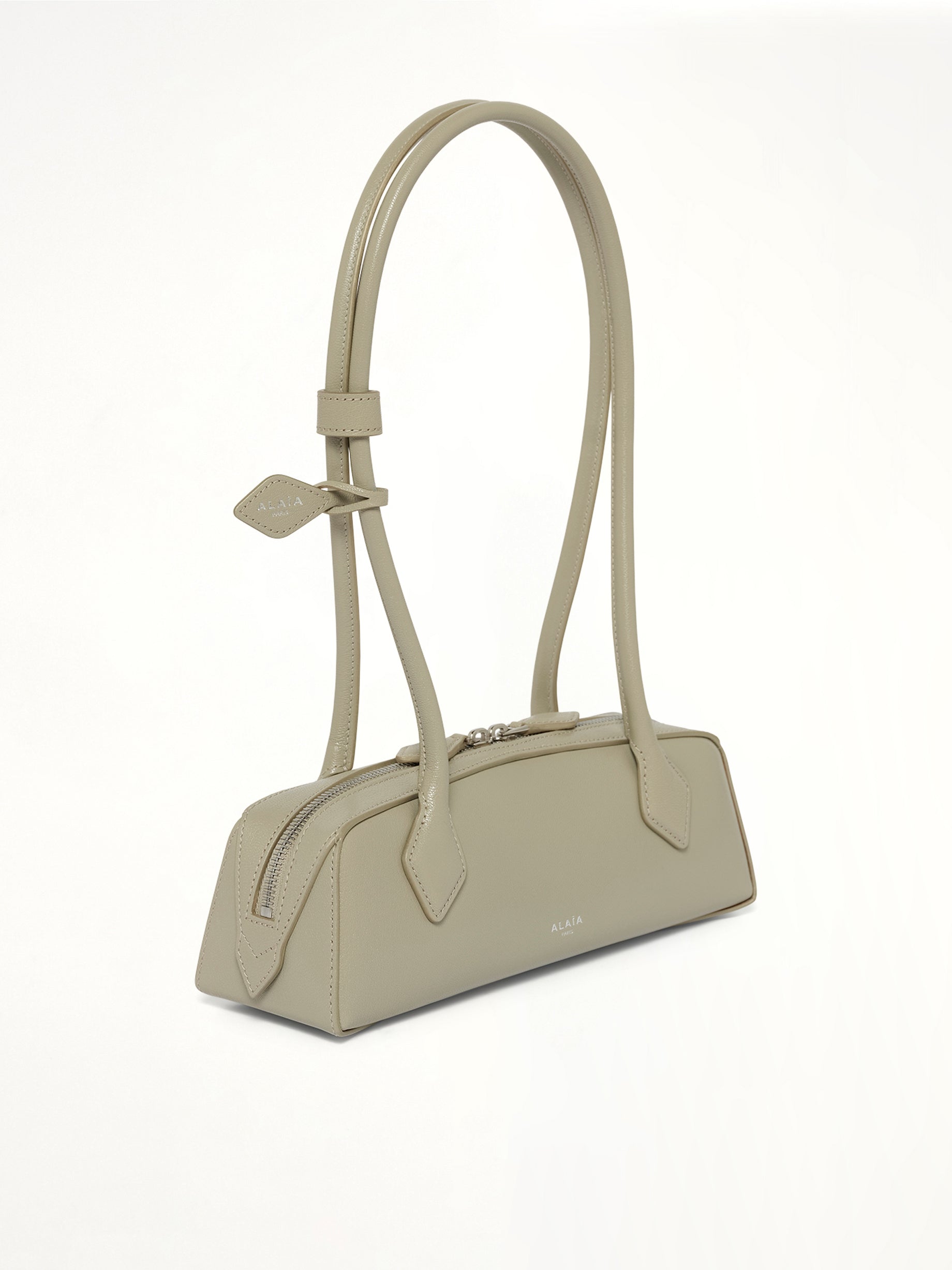 ALAIA Le Teckel Small Bag in Beige Back View from MARAIS