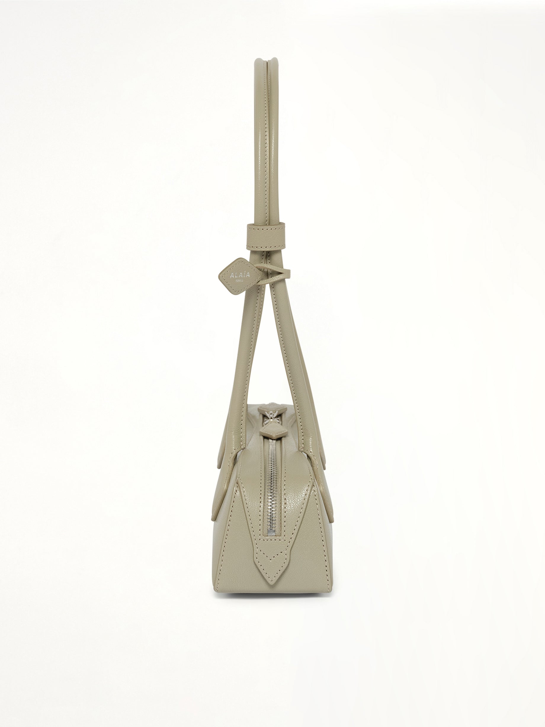 ALAIA Le Teckel Small Bag in Beige Detail Shot from MARAIS