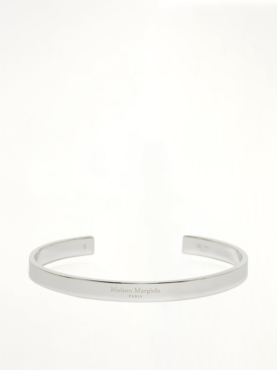 Logo Reference Cuff 6.5mm in Silver