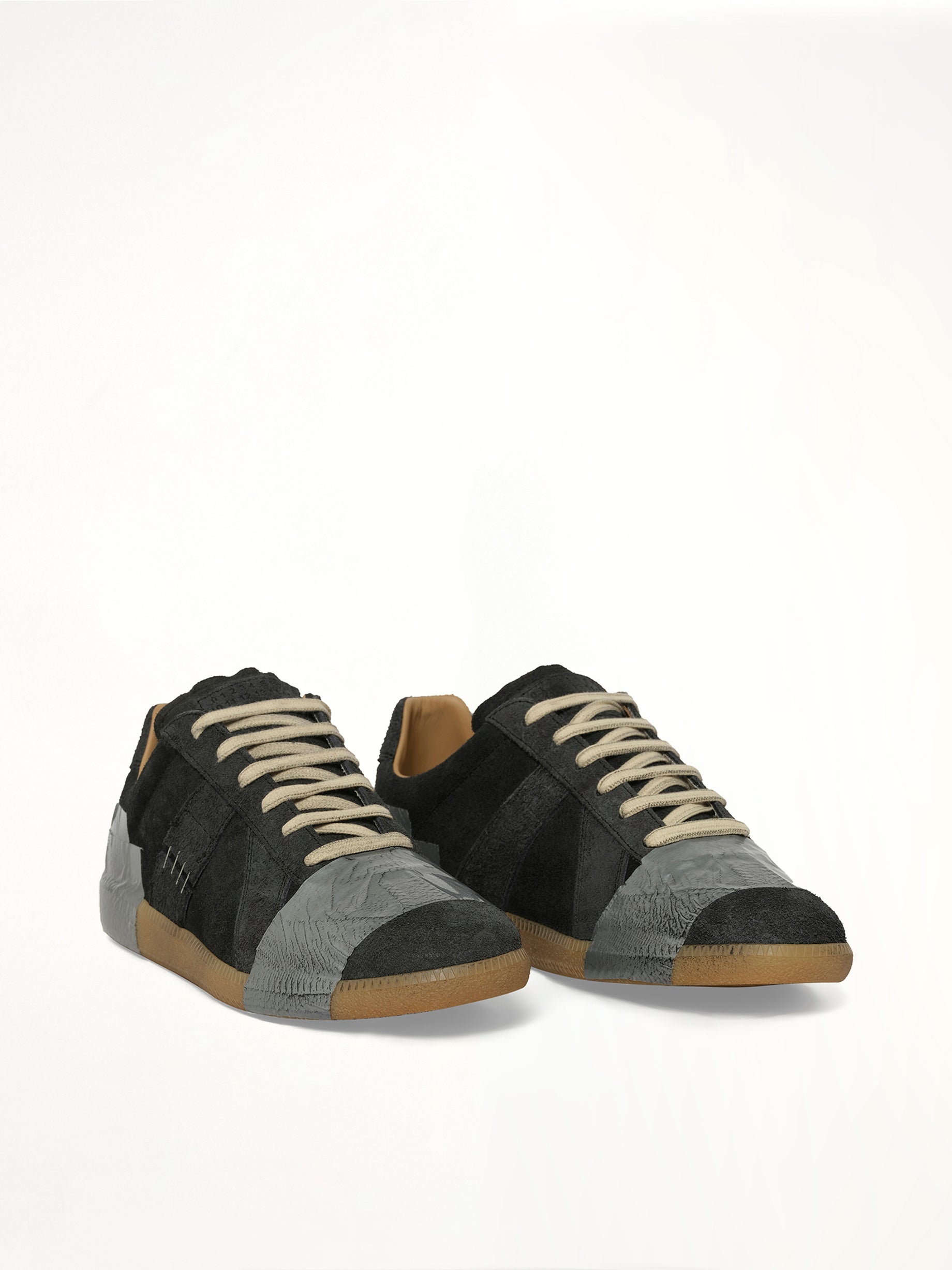 Replica Tape Sneaker in Black/Silver