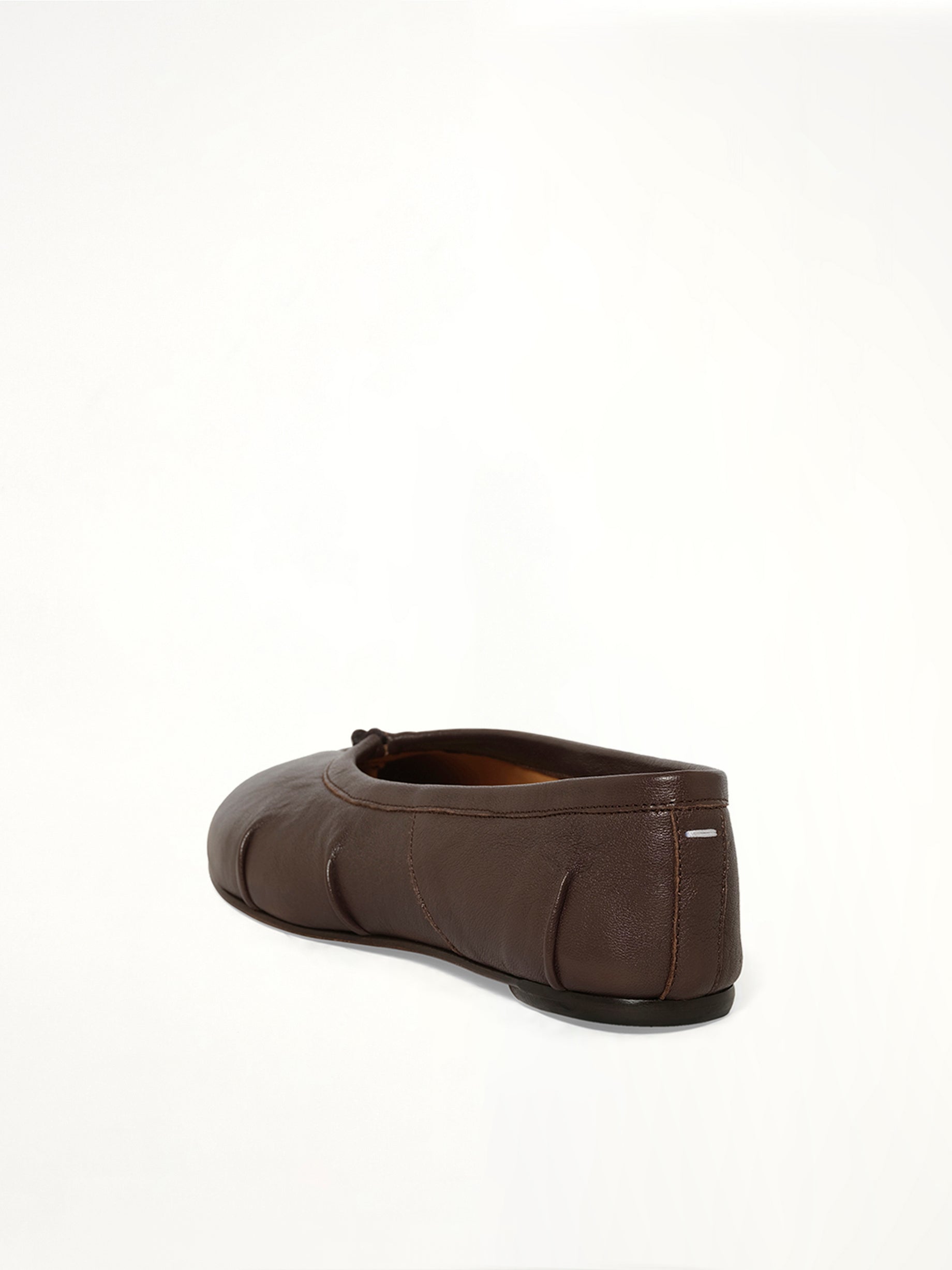 MAISON MARGIELA Tabi Ballerina New in Chocolate Plum Back View from MARAIS